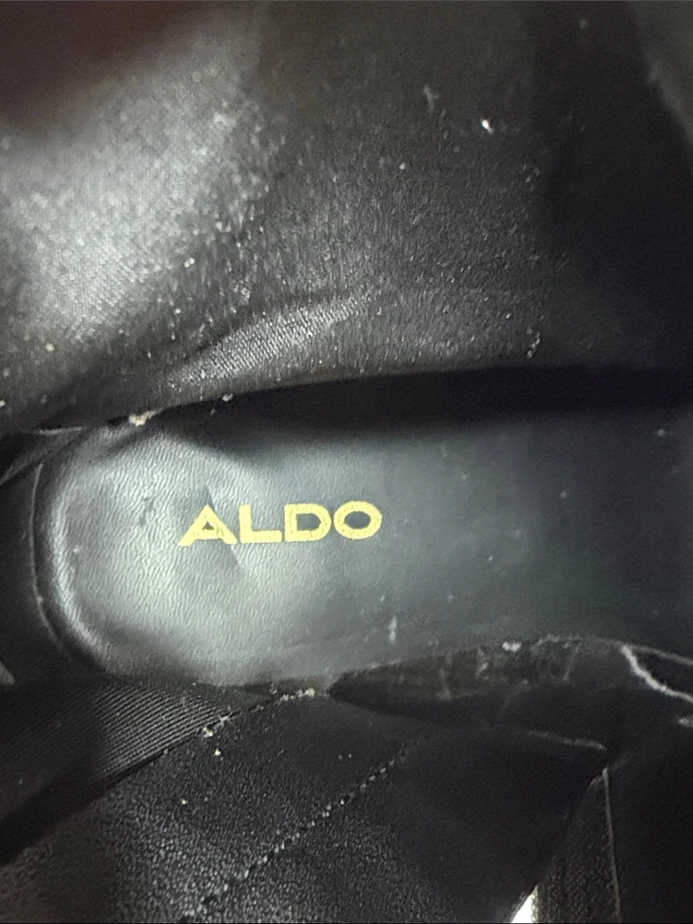 ALDO Black Suede Block Heel Ankle Boots - Women's Size 8 (4